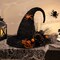 Northlight Tinsel Witch's Hat with Glittered Roses Halloween Decoration - 16"